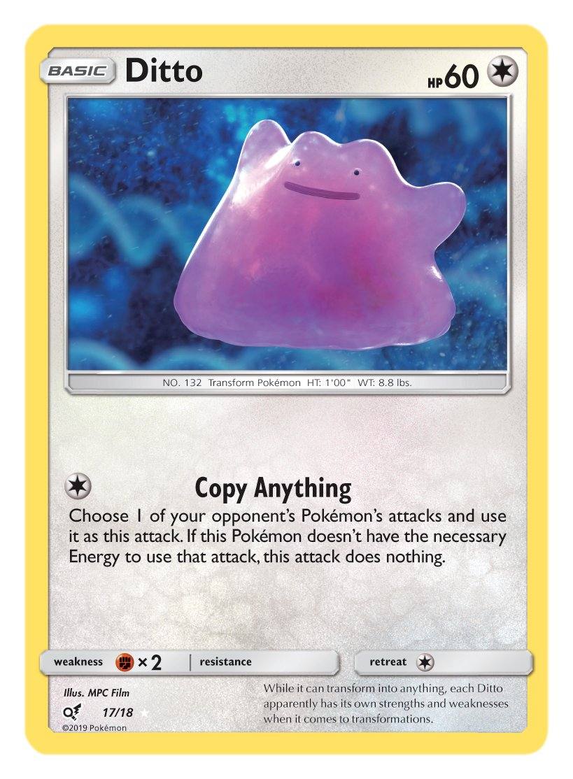 detective pikachu ditto card