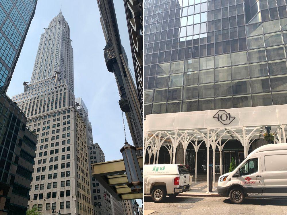 The Chrysler Building and 101 Park Ave