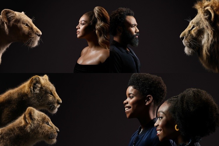 Beyonce and Donald Glover in the Lion King